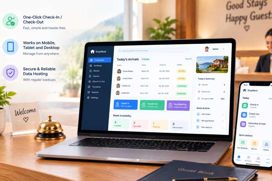 Homestay and room booking software